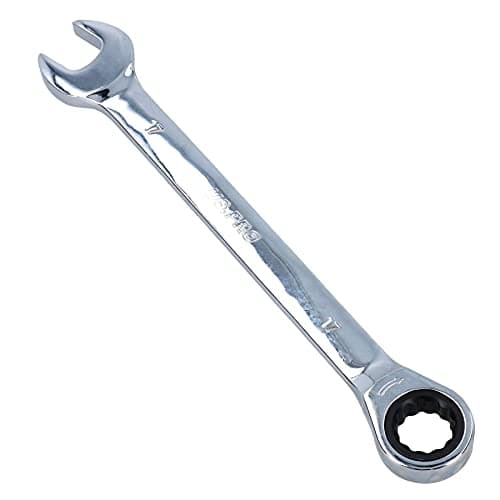 Image of AB Tools-US Pro 17mm Metric MM Combination Gear Ratchet Spanner Wrench 72 Teeth