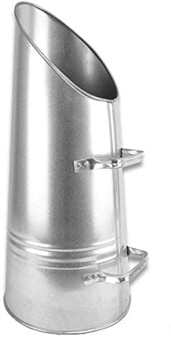 Image of Srendi® Heavy Duty Anthracite 23" Coal Hod, Bucket Coal Scuttle Black Bronze Galvanised High Quality for Fireplace Fire Side Option with Shovel and Poker (Glavnised Coal Hod)