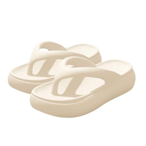Image of orthopedic flip flops women Womens Flip Flops Women's Thick Sole Comfortable Platform Thong Sandals Lightweight Non-Slip Shower Beach Sliders Summer Outdoor Slippers open toe sandals for women