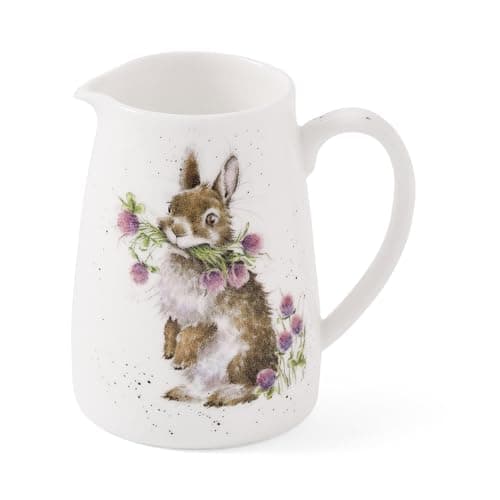 Image of Wrendale Designs Royal Worcester Wrendale Deigns Small Posie or Individual Cream 125 ml Jug Head Clover Heels Rabbit
