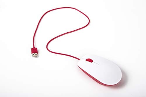 Image of Raspberry Pi Mouse (Red/White)