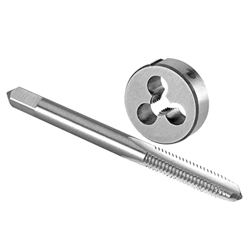 Image of Burkit M5 X 0.8 Tap and Die Set Left Hand, M5 x 0.8 Machine Thread Tap and Round Die