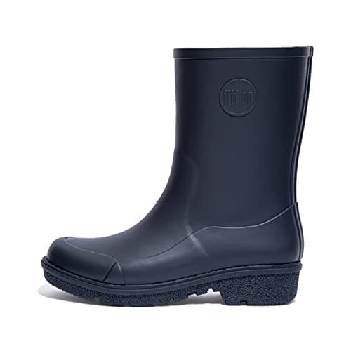 Image of Fitflop Women's Wonderwelly - Short Rain Boot, Midnight Navy, 8 UK