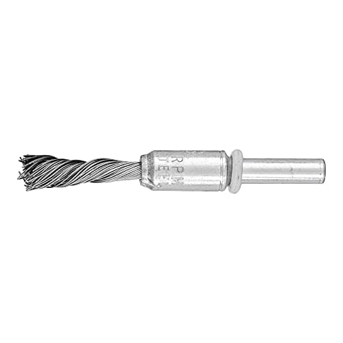 Image of PFERD Singletwist Brush Brush Braided PBGS | Diameter 10 mm Shaft Diameter 6 mm Steel Wire Diameter 0.35 | 43298007 - for Straight Grinders, Drills, Bending Shafts