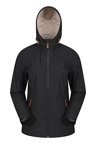 Image of Mountain Warehouse Iona Womens Water Resistant Softshell Jacket - Breathable, Lightweight - For Spring Summer Black Women's Size 10