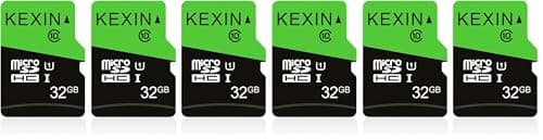Image of KEXIN Micro SD Card 32GB 6 Pack MicroSDHC Memory Card Class 10 High Speed Card Micro SD 32 GB UHS-I TF Card, C10, U1, SD Adapter Include