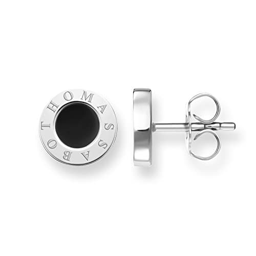 Image of Thomas Sabo Stud Earrings Classic Black 925 Sterling Silver H1859-024-11