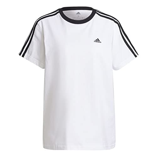 Image of adidas Essentials 3-Stripes T-Shirt T-Shirt (Short Sleeve) Women, Black White, M