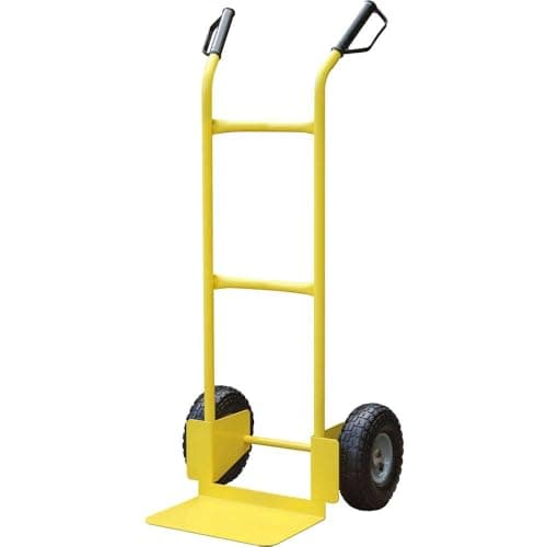 Image of Faithfull FAITRUCKHD Heavy Duty Sack Truck, Hand Trolley for transporting large items, Load Capacity 200kg, Zinc-yellow