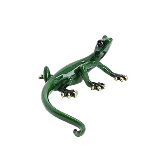 Image of AB Tools Green Gecko Lizard Resin Wall Shed Sculpture Statue Ornament House Small