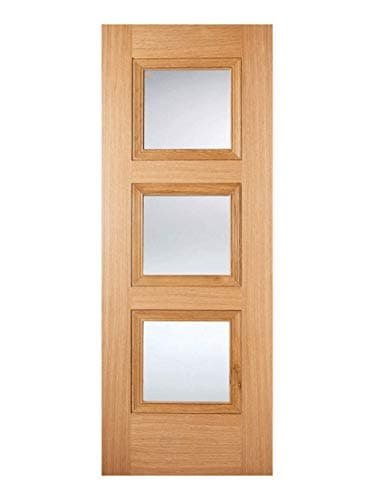 Image of LPD Oak Amsterdam 3 Light Internal Glazed Door Imperial 78x30inch / 1981x762x35mm