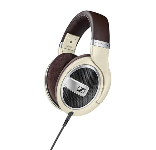 Image of Sennheiser HD 599 Over-Ear High-End Headphones, 50 Ohm, 1.2 m Cable, Open Earphones, Ergonomic Ear Pads