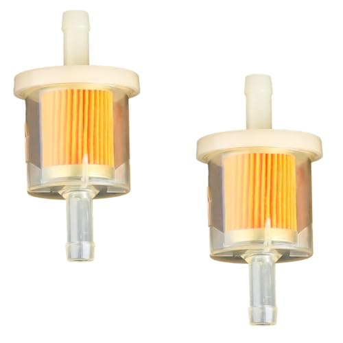 Image of Rumyve 2pcs 1/4" Inline Fuel Filter, Universal Motorcycle Petrol Inline Filter, for 6-8mm Motorbike, Scooter, Motorcycle