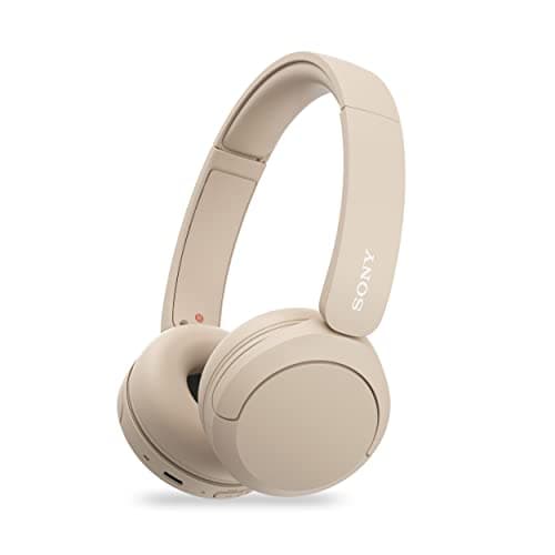Image of Sony WH-CH520, Wireless On-Ear Bluetooth Headphones with Mic, Upto 50 Hours Playtime, DSEE Upscale, Multipoint Connectivity/Dual Pairing,Voice Assistant App Support for Mobile Phones (Beige) (Renewed)