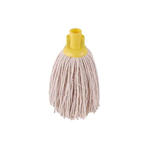Image of Blake & White Purely Smile PY Socket Mop Head Yellow | Pack of 10 | 12oz