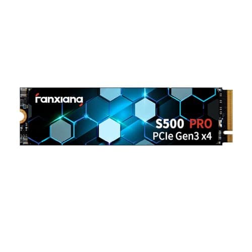 Image of fanxiang M.2 SSD - 512GB SSD Up To 3200MB/s, PCIe Gen3x4 2280, NVMe with graphite Cooling Sticker, 3D NAND TLC with SLC cache, Internal Solid State Drives M2 for Laptop Desktop PC