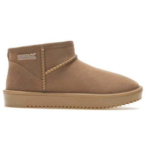 Image of Regatta Kids Risley Junior Short Waterproof Boots Faux Fur Lined Warm Winter Shoes