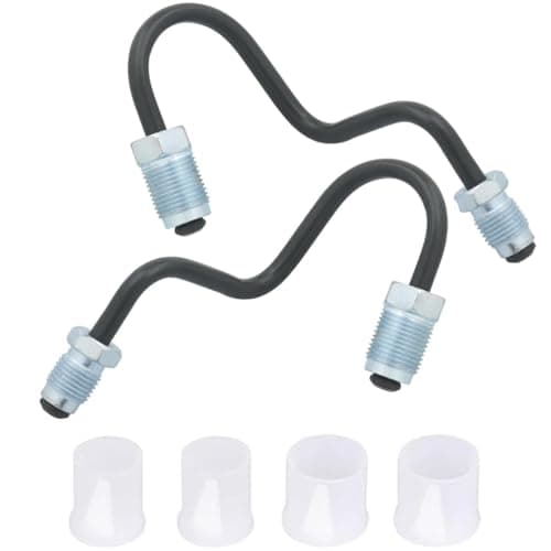 Image of Wjelet 2PCS Car Rear Brake Pipes, Car Brake Hoses 100mm Compatible with V-W Golf Mk5 Mk6 Passat CC B6 Beetle Touran Au-di A3 TT 1K0611763E 1K0611763F