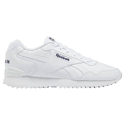 Image of Reebok Men Glide Ripple Clip Sneaker, FTWR White/FTWR White/Vector Navy, 9