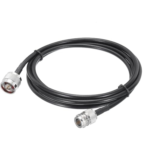 Image of sourcing map Coaxial Cables 240 Type N Male to N Female Low Loss Coaxial Cable 5.9FT Black 1Pcs