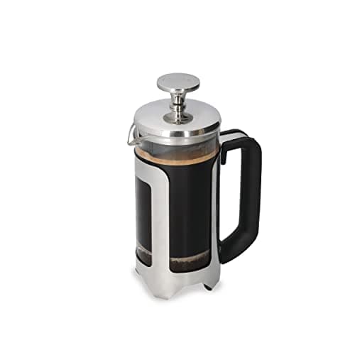 Image of La Cafetière Roma 3 Cup Cafetière, Stainless Steel French Press Coffee Maker, 350ml Heat Resistant Cafetière with Fine-Mesh Filter, Ideal for Loose Tea and Ground Coffee, Dishwasher Safe