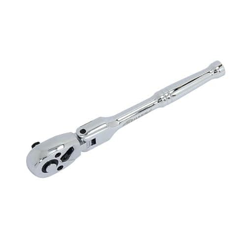 Image of Neilsen CT0810 1/4in Drive Flexi-Head Ratchet Locking Swivel Head Chrome Vanadium