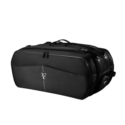 Image of Wilson RF Tournament Tennis Racket Bag - Holds up to 15 Rackets, Black