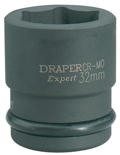 Image of Draper 21mm 3/4-inch Square Drive Hi-Torq Impact Socket, Expert Quality, Chrome Molybdenum, 6-Point, 200g