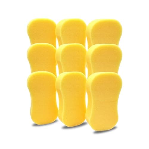 Image of Car Sponges Pack of 9 - Large Washing and Cleaning Supplies for Auto Care