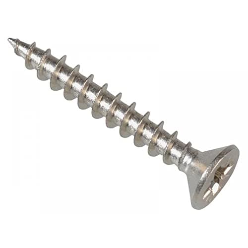 Image of ForgeFix Multi-Purpose Single Thread Screws | 3.5 x 25mm | A2 Stainless Steel | Box 200