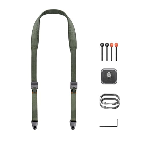Image of PGYTECH Camera Shoulder Strap Quick Release Wide Camera Straps for Photographers 110-152 CM Adjustable Camera Neck Strap for DSLR SLR (Fern Green)