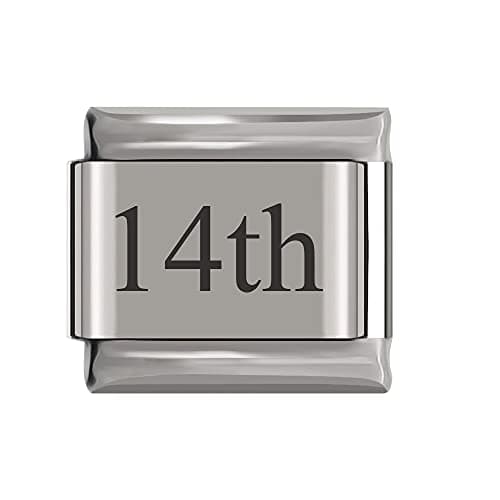 Image of Italian Charms Number Birthday Dates Days Charms fits all Classic 9mm Bracelets UK stock (14th)