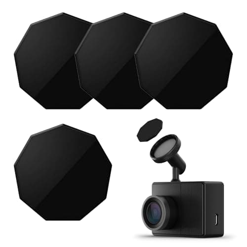 Image of 4-Pack Replacement Adhesive Metal Discs Compatible with Garmin Magnetic Dash Cam Mount – Strong Sticky Mounting Pads Compatible with Garmin Mini 2, Mini 3, 45/46/47/55/56/57/65W/66W/67W & More
