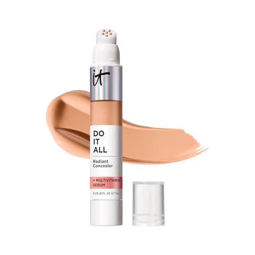 Image of IT Cosmetics Radiant Concealer with Medium Coverage, Enriched with Vitamins B3, B5 and E, Do It All Concealer, Shade: Medium Tan Neutral, 7ml