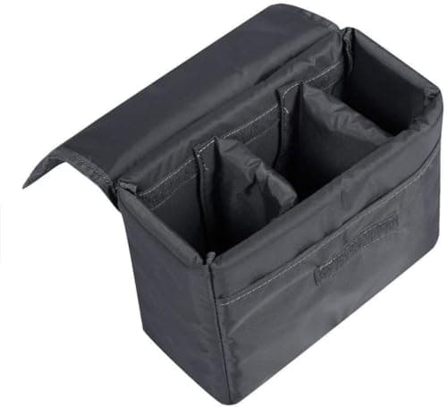 Image of S-Zone Waterproof Shockproof Practical Foldable Padded DSLR SLR TLR Camera Protection Insert Bag Lens Camera Grey, M