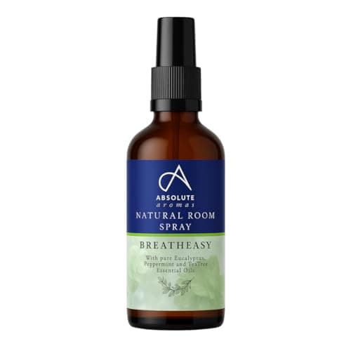 Image of Absolute Aromas Natural Breatheasy Room Spray 30ml - A Blend of 100% Pure, Natural Essential Oils Including Tea Tree and Peppermint
