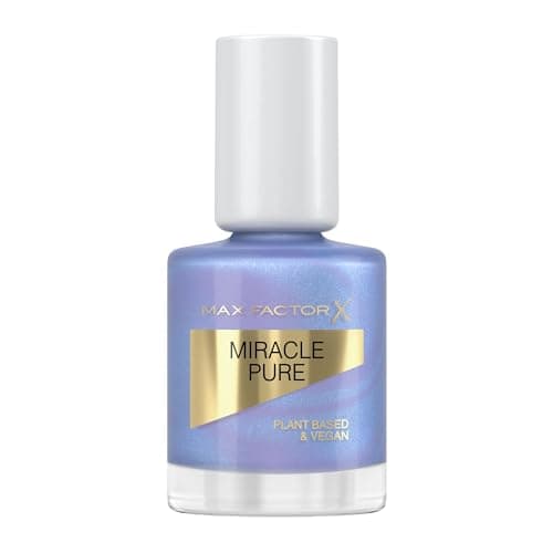 Image of Max Factor Miracle Pure Nail Polish, Bright Angelite, Healing Crystal Collection, Plant-Based, Vegan Formula, High Shine, Very Quick Drying, Healthy-Looking Nails, 12ml