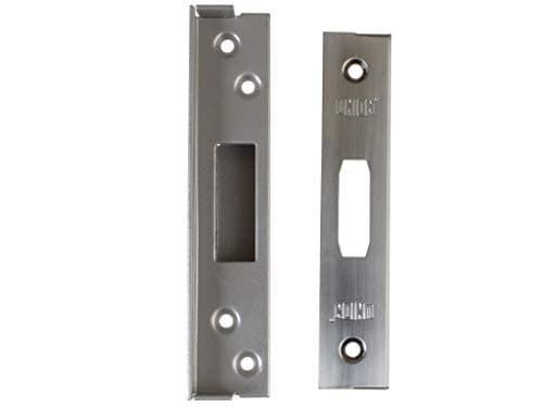 Image of Union Locks Strongbolt 2100 Mortice Deadlock Rebate Kit 13mm - Satin Chrome (Boxed)
