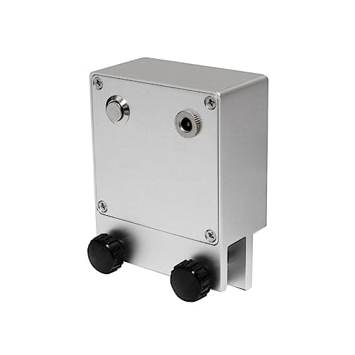 Image of T-Mech Ultrasonic Vinyl Adaptor Rotating Record Cleaner Machine 1 to 5 Records Per Batch 7” 10” 12” Vinyls 15mm Slot Thickness 10RVS Per Minute 12V Silver Anodized Aluminium