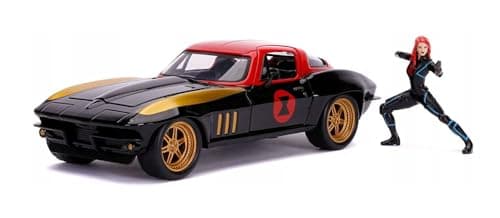 Image of Hollywood Rides - Marvel Black Widow 1966 Chevy 1:24