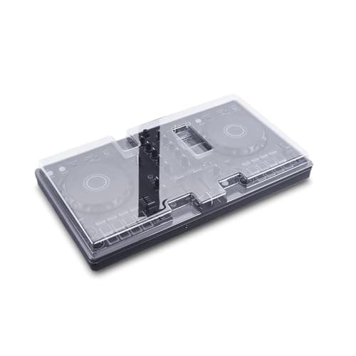 Image of Decksaver LE Cover for Pioneer DJ DDJ-FLX4 - Super-Durable Polycarbonate Protective lid in Smoked Clear Colour, Made in The UK - The DJs' Choice for Unbeatable Protection