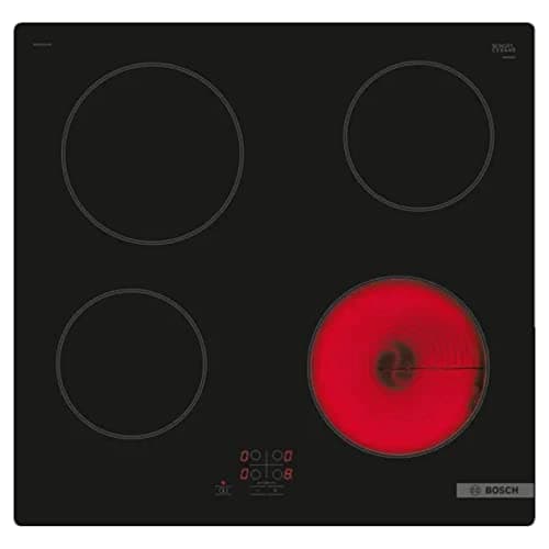 Image of Bosch Home & Kitchen Appliances Bosch PKE61RAA8B Electric hob, 60 cm, Black, Serie 2, Built in