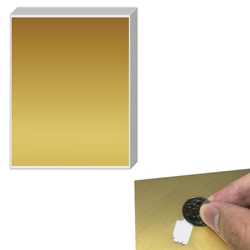 Image of Large DIY Scratch Off Sticker Sheets - 23.5 x 20cm, 20 Sheets