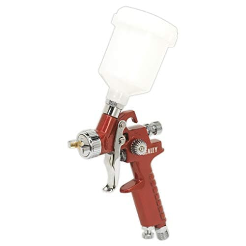 Image of Sealey HVLP731 HVLP Gravity Feed touch up Spray Gun 0.8mm Set Up