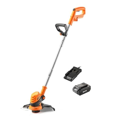 Image of LawnMaster MX 24V 25cm Cordless Grass Trimmer and Edger - 3-in-1 Battery Powered Garden Strimmer, MX 24V Lithium Ion 2.0Ah Battery and Charger, 2 Year Guarantee