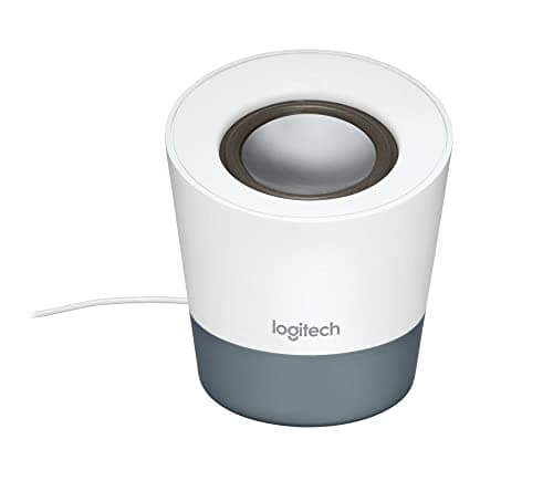 Image of Logitech Multimedia Speaker Z50 for Smartphone, Tablet and Laptop – Grey, 4.2" x 3.9" x 3.9"