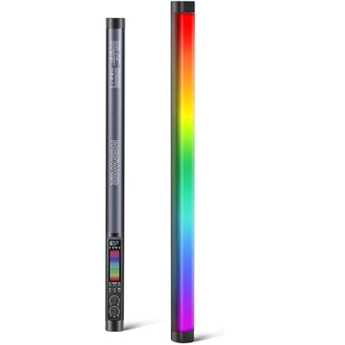 Image of Neewer TL60 RGB Tube Light, Full Color RGBWW Photography Handheld LED Video Lighting Wand Stick Supports APP/2.4G/DMX Control, 7 Pixel Effects 18 Scenes, 2500K-10000K CRI97+ TLCI98+, 3000mAh Battery