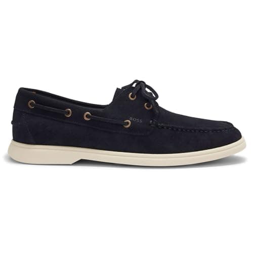 Image of BOSS Men's Sienne SD 10247967 01 Boat Shoes, darkblue, 6 UK