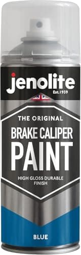 Image of JENOLITE Brake Caliper Spray Paint | BLUE GLOSS | Brake and Caliper Restoration Spray Paint | Durable Finish, Heat and Petrol Resistant | 400ml | RAL 5017