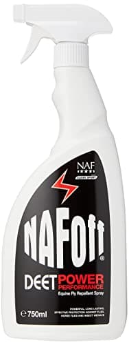 Image of NAF Off Deet Power Performance Fly Spray 750ml – High-Strength Insect Repellent for Horses – with DEET (19%) – Long-Lasting Protection Against Flies, Midges & Horseflies